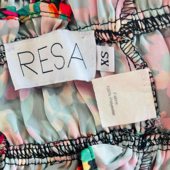 Resa Floral Lucy Set Tube Crop Top & Slit Midi Skirt Set Casablanca Size XS - Picture 5 of 10